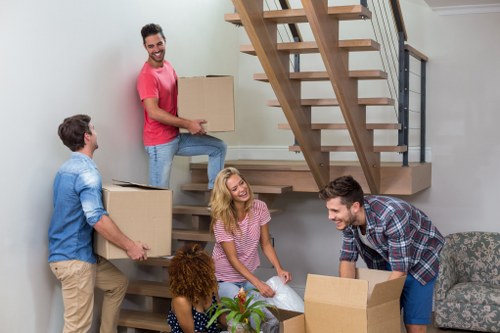Moving team planning a home move near riverside homes in Rotherhithe
