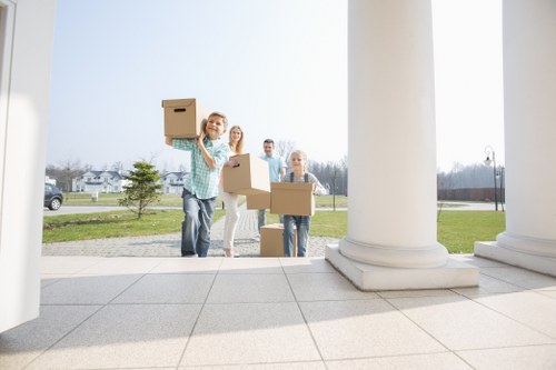Commercial moving team planning a business relocation in Rotherhithe