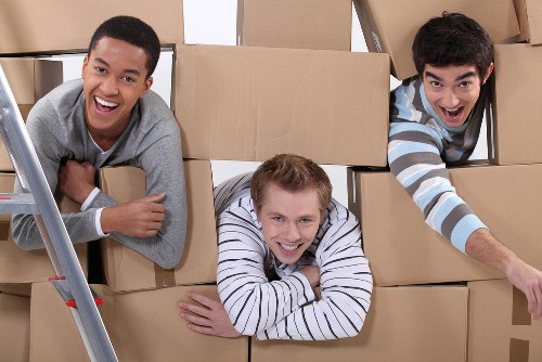Loading furniture into a moving van for a Rotherhithe move
