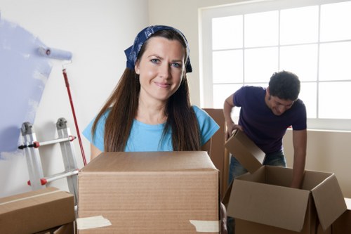 Professional moving van helping with apartment relocation in Rotherhithe