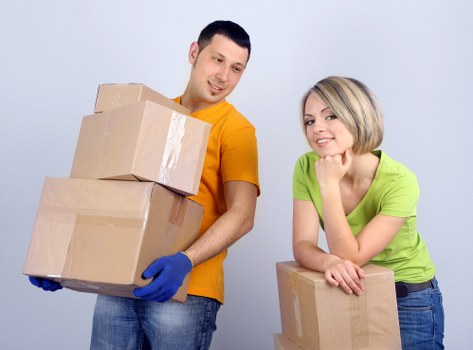 Local office relocation team handling business equipment in South East London