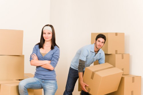 Loading furniture into a hire truck for a SE16 house move
