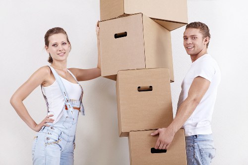 Packing and transport preparation for an office relocation in Rotherhithe