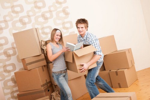 Professional movers completing a careful relocation